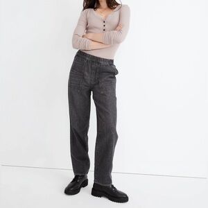 Madewell Tall Pull-On Relaxed Jean in Chelford Wash